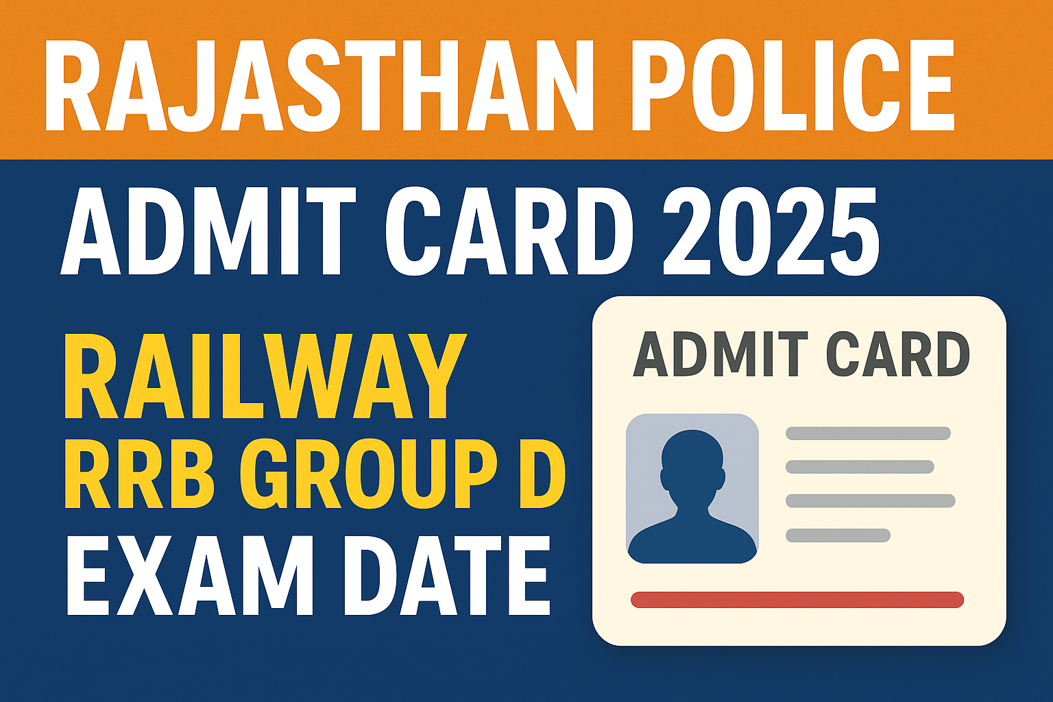 Rajasthan Police Admit Card 2025 : Latest Updates